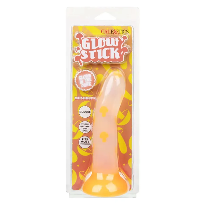 Dildos Glow Stick Mushroom Dildo Orange CalExotics Dildos Glow Stick Mushroom Dildo Orange CalExotics