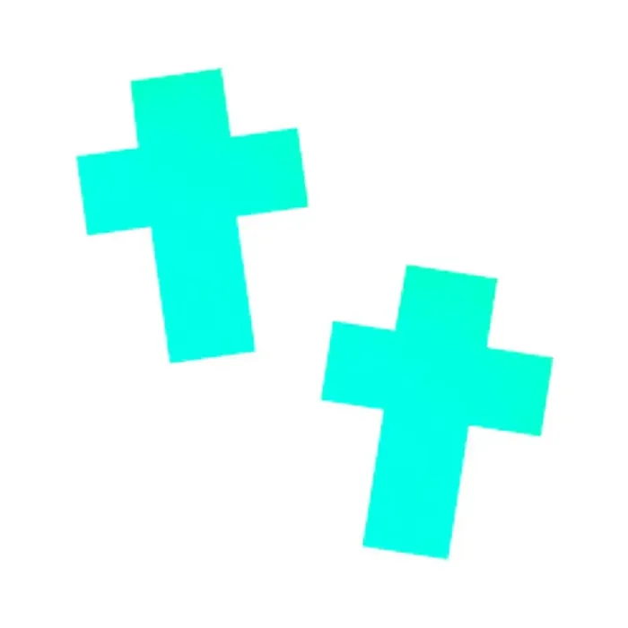 Dildos Neva Nude LLC Neva Nude Pasty Glow In The Dark Crucifix