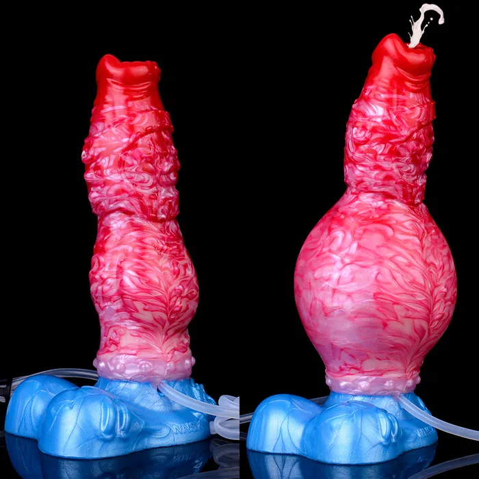 Domlust Male Sex Toys Inflatable Monster Dildo Butt Plug Realistic Squirting Penis Milking Anal Sex Toys for Women Men
