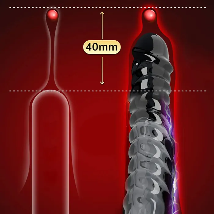 Domlust Male Sex Toys Vibrating Cock Sleeve Penis Enlarger Penis Ring Delay Ejaculation Condom Sex Toy for Men