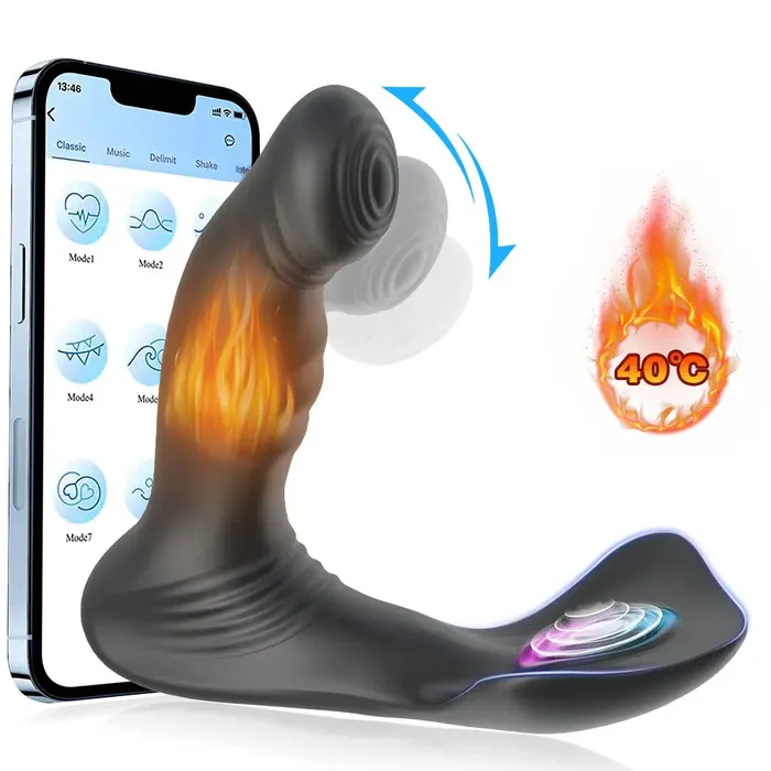 Dual End Prostate Massager App Remoter Control Swing Vibraing Male Anal Toys Domlust Male Sex Toys Dual End Prostate Massager App Remoter Control Swing Vibraing Male Anal Toys Domlust Male Sex Toys