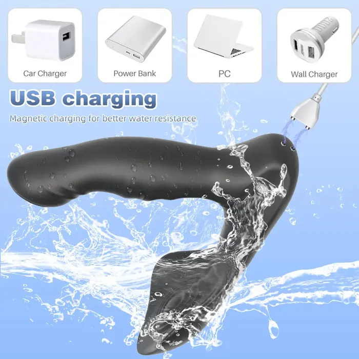 Dual End Prostate Massager App Remoter Control Swing Vibraing Male Anal Toys Domlust Male Sex Toys