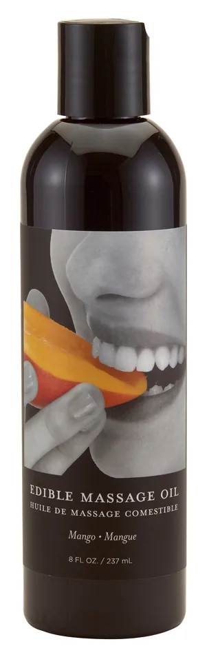 Earthly Body Couples Edible Massage Oil Mango 8 Fl Oz