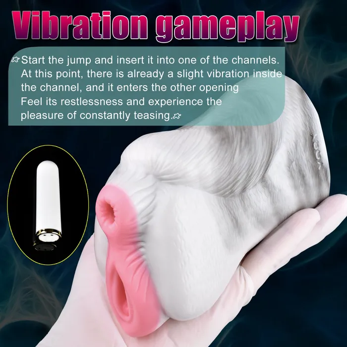 Fantasy Horse Pocket Pussy Male Sex Toy Pink Vagina Dual Hole Penis Masturbator Domlust Male Sex Toys