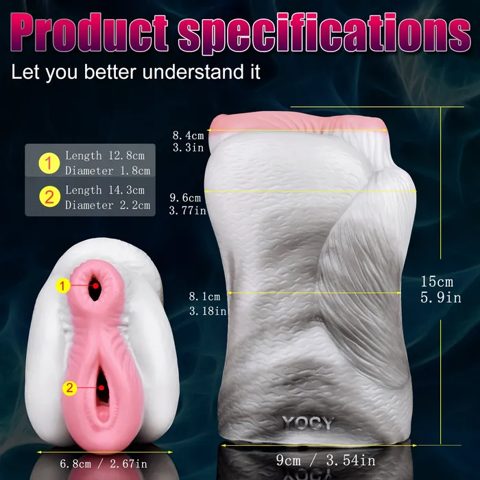 Fantasy Horse Pocket Pussy Male Sex Toy Pink Vagina Dual Hole Penis Masturbator Domlust Male Sex Toys