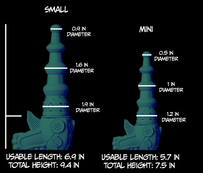 From The Edge Toys Female Sex Toys FLOP Mini Raygun GITDUV Soft silicone RG563