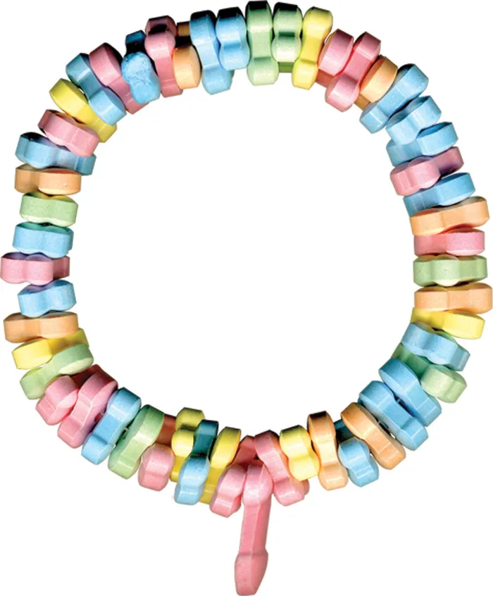 Hott Products Male Sex Toys Rainbow Penis Candy Necklace