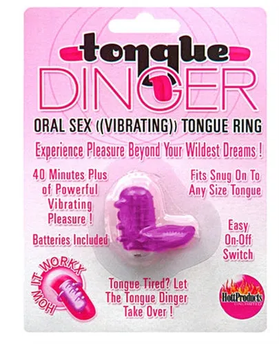 Hott Products Vibrators Tongue Dinger Purple