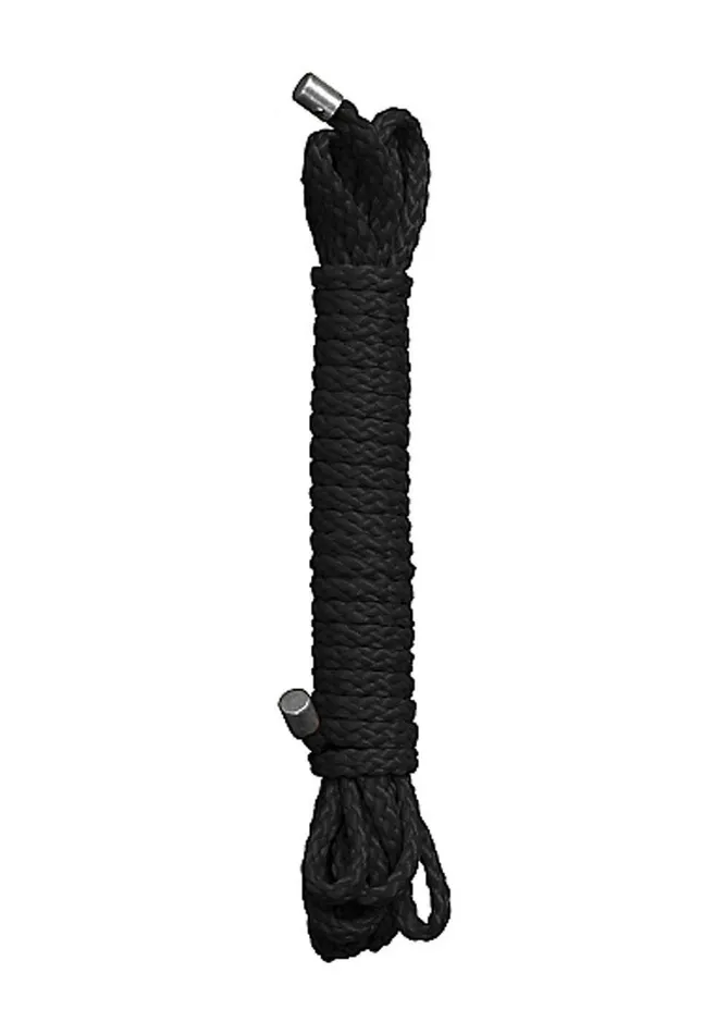 Kinbaku Rope 5 Meters of Soft Nylon Rope Black Shots Ouch Anal