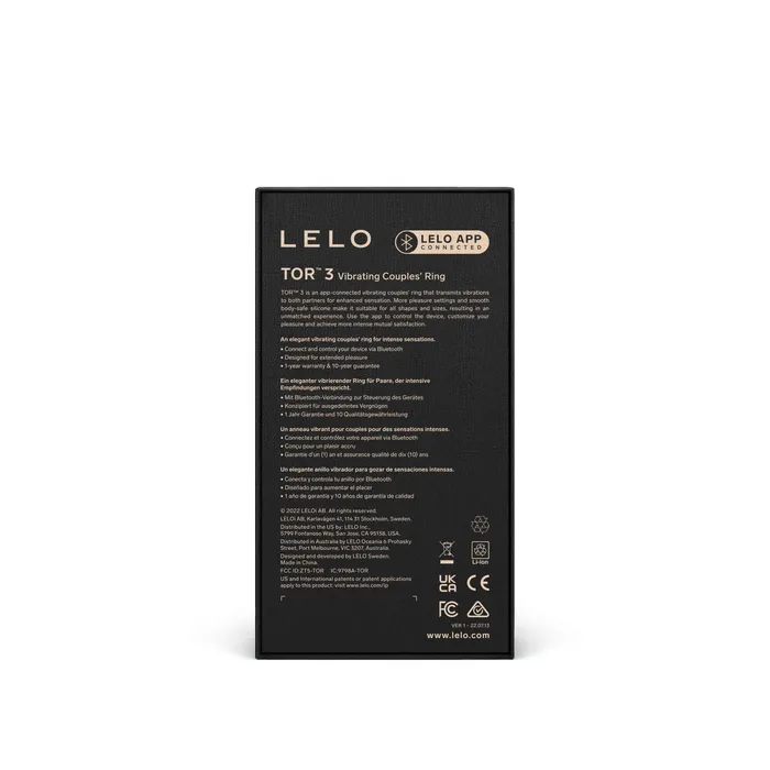 Lelo Anal Tor 3 Black Lelo Anal Tor 3 Black