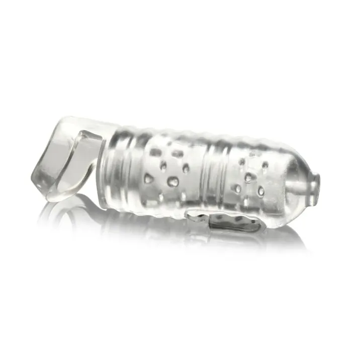 Lovebotz The Milker TPE With Ball Strap Clear Lovebotz Male Sex Toys