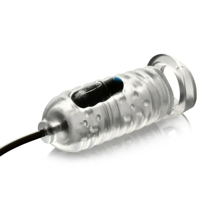 Lovebotz The Milker TPE With Ball Strap Clear Lovebotz Male Sex Toys