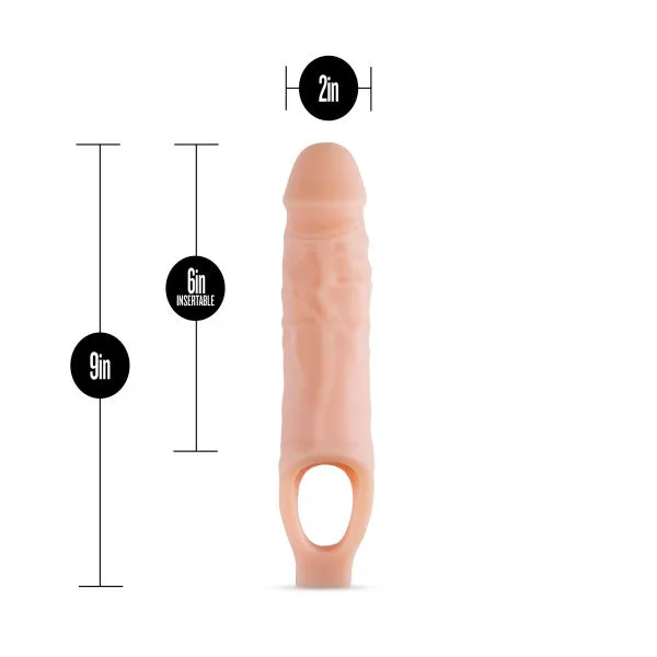 Male Sex Toys Blush Novelties Performance Plus 9 Inch Silicone Cock Sheath Penis Extender Vanilla Male Sex Toys Blush Novelties Performance Plus 9 Inch Silicone Cock Sheath Penis Extender Vanilla