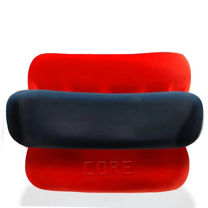 Male Sex Toys OXBALLS ULTRACORE Core ballstretcher w Axis ring RED ICE
