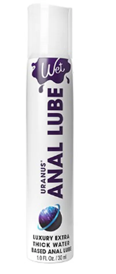 Male Sex Toys Wet Wet Anal Lube 1oz Uranus Extra Thick Water Based