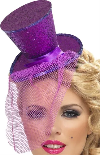 Mini Top Hat on Headband Purple Fever Lingerie Vibrators