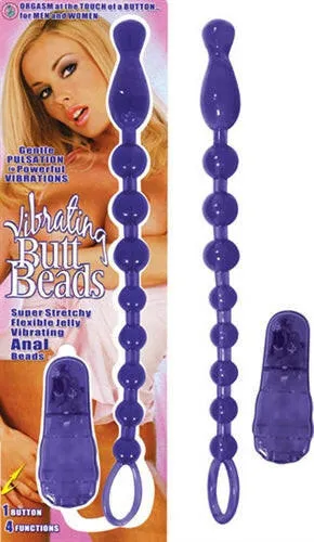 Nasstoys Vibrating Butt BeadsPurple Anal