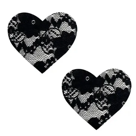 Neva Nude LLC Anal Neva Nude Pasty Heart Lace Black Neva Nude LLC Anal Neva Nude Pasty Heart Lace Black