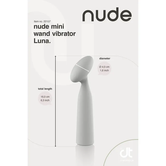 Nude Luna Mini Wand Vibrator Dream Toys Female Sex Toys