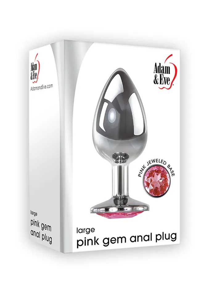 Pink Gem Anal Plug Large Adam and Eve Male Sex Toys Pink Gem Anal Plug Large Adam and Eve Male Sex Toys