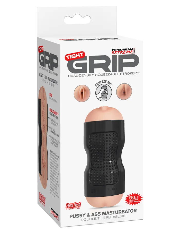 Pipedream Male Sex Toys Pipedream Extreme Tight Grip Pussy and Ass Masturbator Pipedream Male Sex Toys Pipedream Extreme Tight Grip Pussy and Ass Masturbator