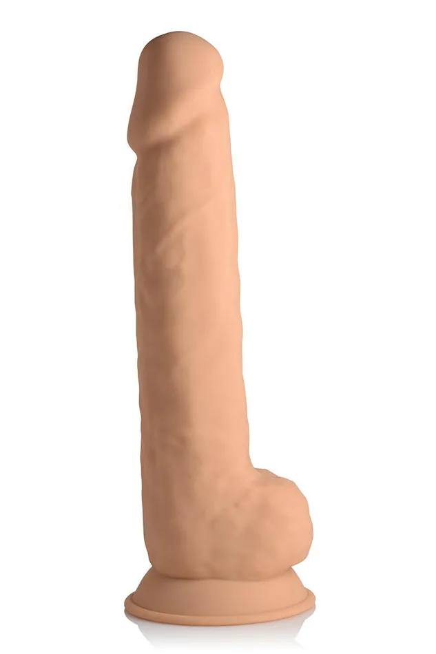 Sale Dildos Fleshstixxx 10 Inch Silicone Dildo With Balls Latte