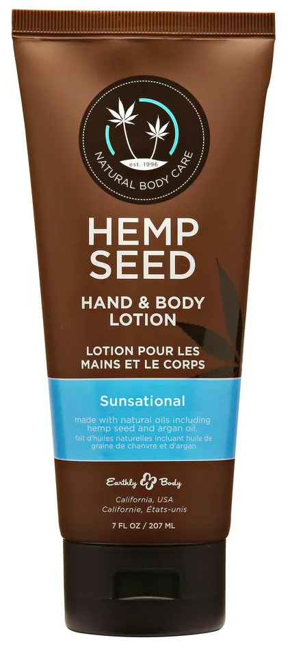 Sale Female Sex Toys Hemp Seed Hand and Body Lotion 7 Fl Oz Sunsational