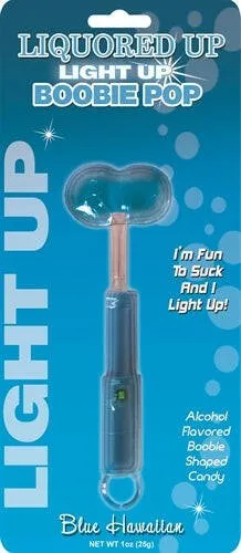Sale Vibrators Liquored Up Light Up Boobie Pop Blue Hawaiian
