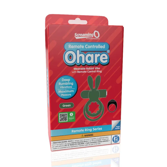 Screaming O Couples Screaming O Remote Controlled Ohare Vibrating Ring Green Screaming O Couples Screaming O Remote Controlled Ohare Vibrating Ring Green