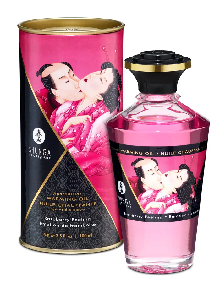 Shunga Female Sex Toys Aphrodisiac Warming Oil Raspberry Feeling