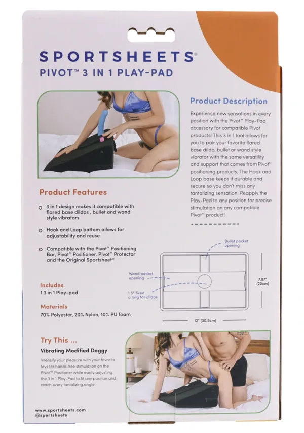 Sportsheets Female Sex Toys Pivot 3 in 1 Playpad