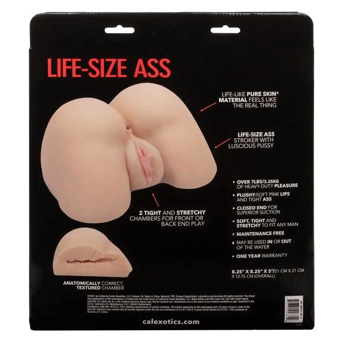 Stroke It LifeSize Ass Ivory CalExotics Male Sex Toys Stroke It LifeSize Ass Ivory CalExotics Male Sex Toys