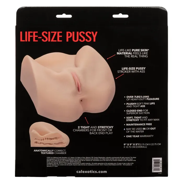 Stroke It LifeSize Pussy Ivory CalExotics Male Sex Toys Stroke It LifeSize Pussy Ivory CalExotics Male Sex Toys