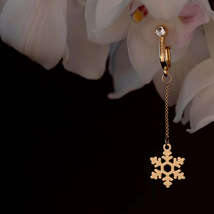 UPKO Female Sex Toys UPKO Nonpierced Snowflake Clitoral Jewelry