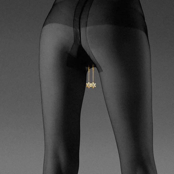 UPKO Female Sex Toys UPKO Nonpierced Snowflake Clitoral Jewelry