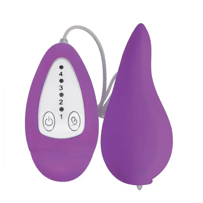 Vibrators Curve Toys Groove Smooth Silicone Remote Vibrator Purple Vibrators Curve Toys Groove Smooth Silicone Remote Vibrator Purple