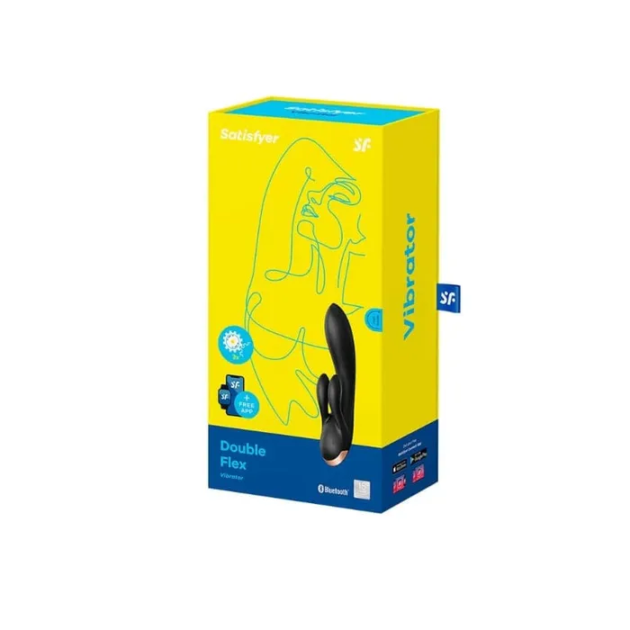 Vibrators Satisfyer Double Flex Vibrator Black Satisfyer