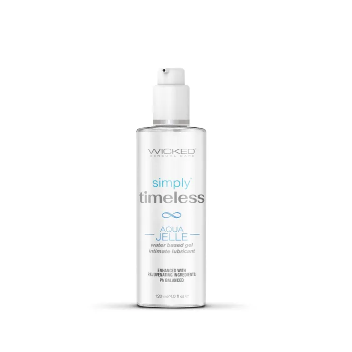 Wicked Sensual Care Simply Timeless Aqua Jelle Water Based 4 Oz Vibrators