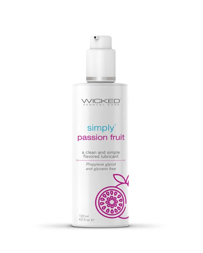 Wicked Sensual Care Vibrators Simply Aqua 40 Oz Passion Fruit