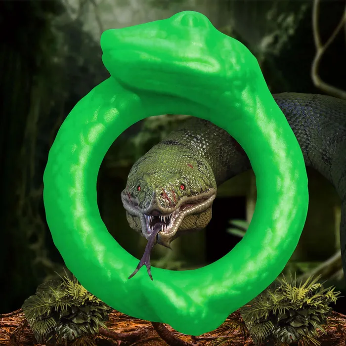 XR Brands Creature Cocks Male Sex Toys Serpentine Silicone Cock Ring Green XR Brands Creature Cocks Male Sex Toys Serpentine Silicone Cock Ring Green