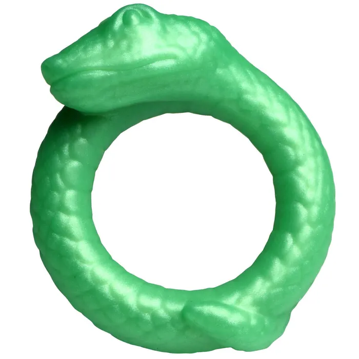 XR Brands Creature Cocks Male Sex Toys Serpentine Silicone Cock Ring Green XR Brands Creature Cocks Male Sex Toys Serpentine Silicone Cock Ring Green