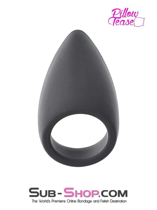 0408RS Silicone Cock Ring with Teardrop Perineum Massager 175 LAST CHANCE Final Closeout Raysent Male Sex Toys