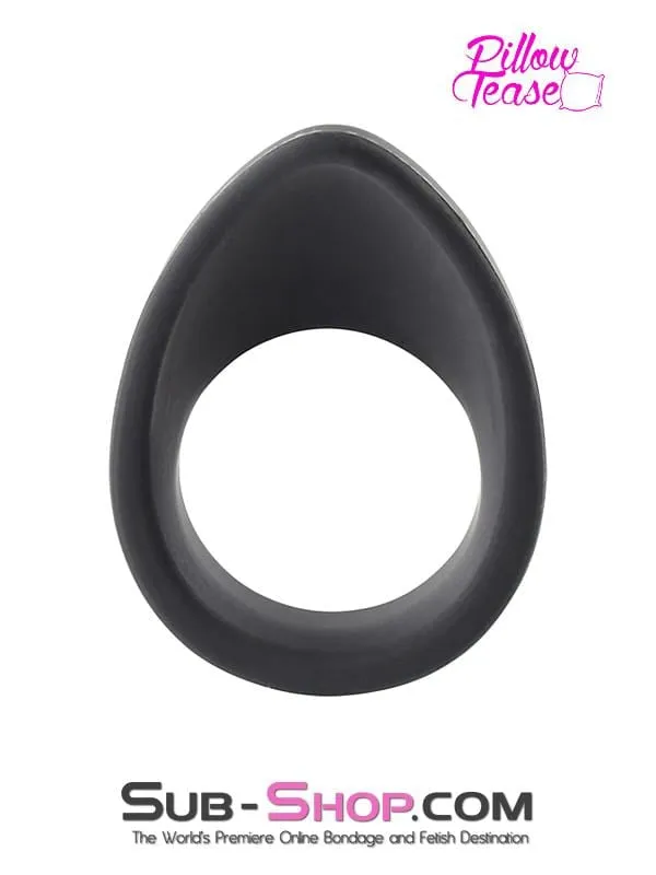 0408RS Silicone Cock Ring with Teardrop Perineum Massager 175 LAST CHANCE Final Closeout Raysent Male Sex Toys