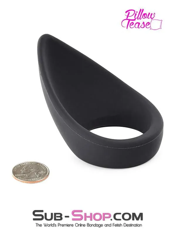 0408RS Silicone Cock Ring with Teardrop Perineum Massager 175 LAST CHANCE Final Closeout Raysent Male Sex Toys