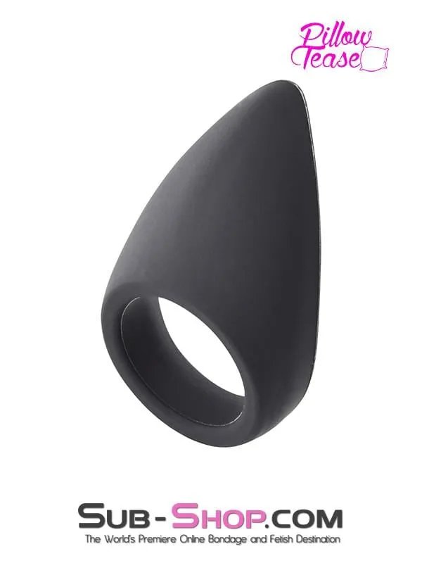 0408RS Silicone Cock Ring with Teardrop Perineum Massager 175 LAST CHANCE Final Closeout Raysent Male Sex Toys