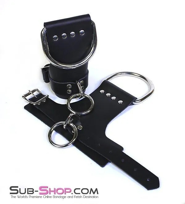 4729A Suspension Bondage Leather Wrist Cuffs Autumn Restraints