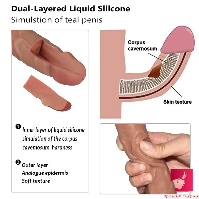 748in Double Layer Silicone Dildo For Girl Using Sex Toy Weadultshop Dildos 748in Double Layer Silicone Dildo For Girl Using Sex Toy Weadultshop Dildos