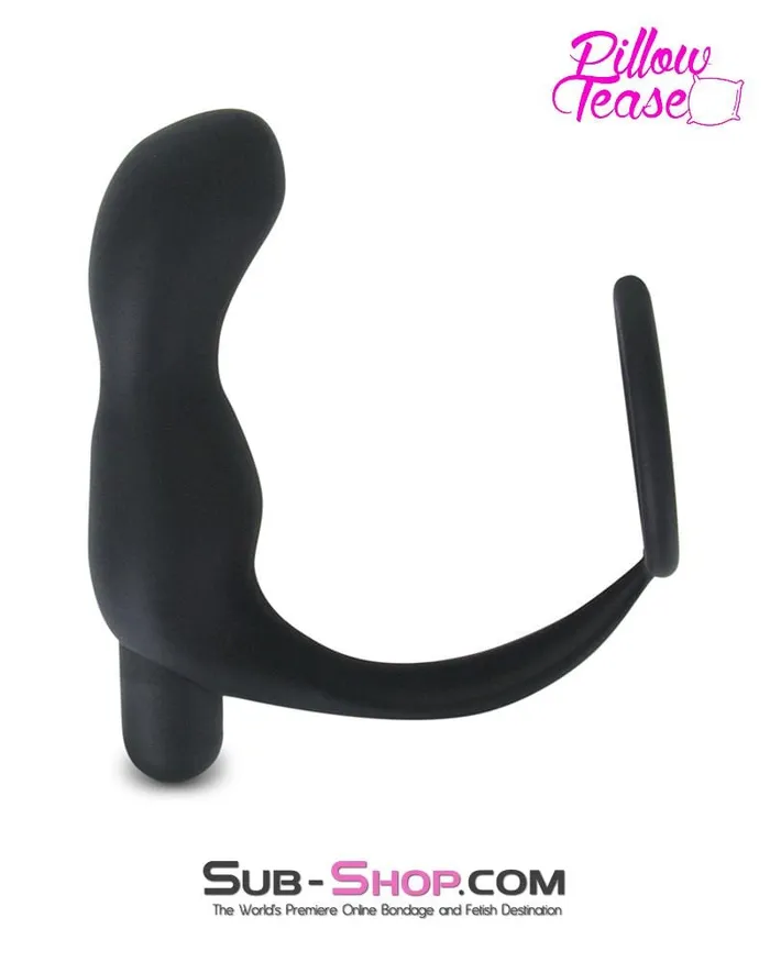 7085E Waterproof Rechargeable Silicone Prostate Plug with Cock Ring Enhancer MEGA Deal Eiffel Male Sex Toys