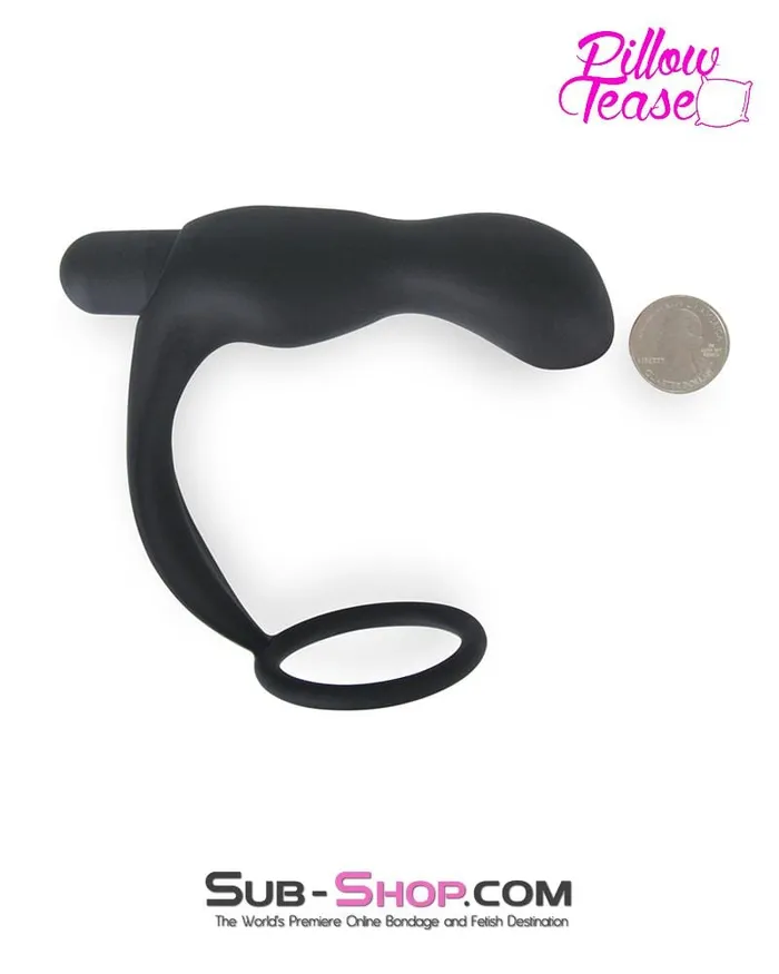 7085E Waterproof Rechargeable Silicone Prostate Plug with Cock Ring Enhancer MEGA Deal Eiffel Male Sex Toys