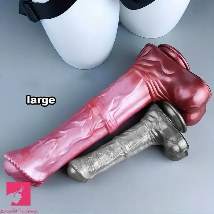 834in 1409in Big Long Horse Cock Soft Silicone Clit Strap on Dildo Weadultshop Female Sex Toys